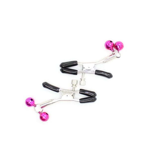 OHMAMA FETISH - NIPPLE CLAMPS WITH PINK BELL 5